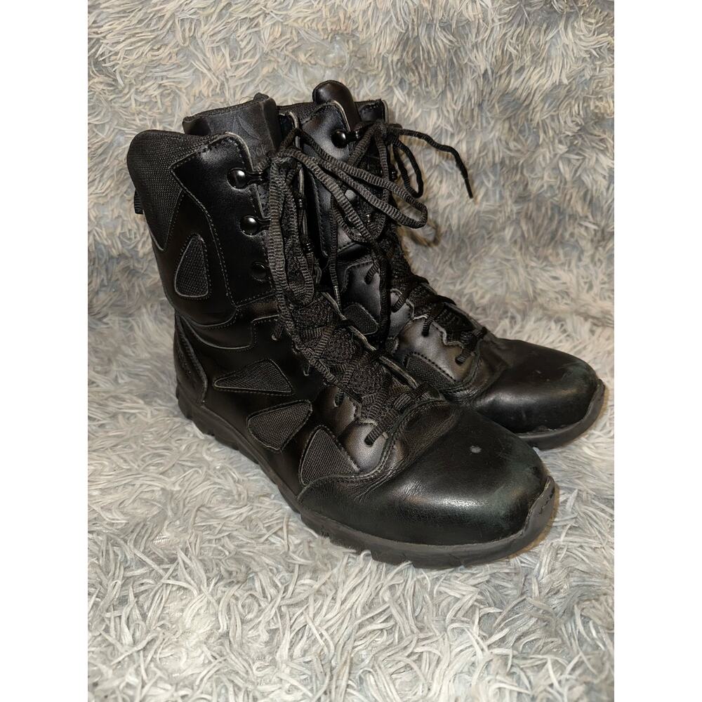 Reebok Boots Men’s 10.5W Sublite Tactical  Black Leather Waterproof